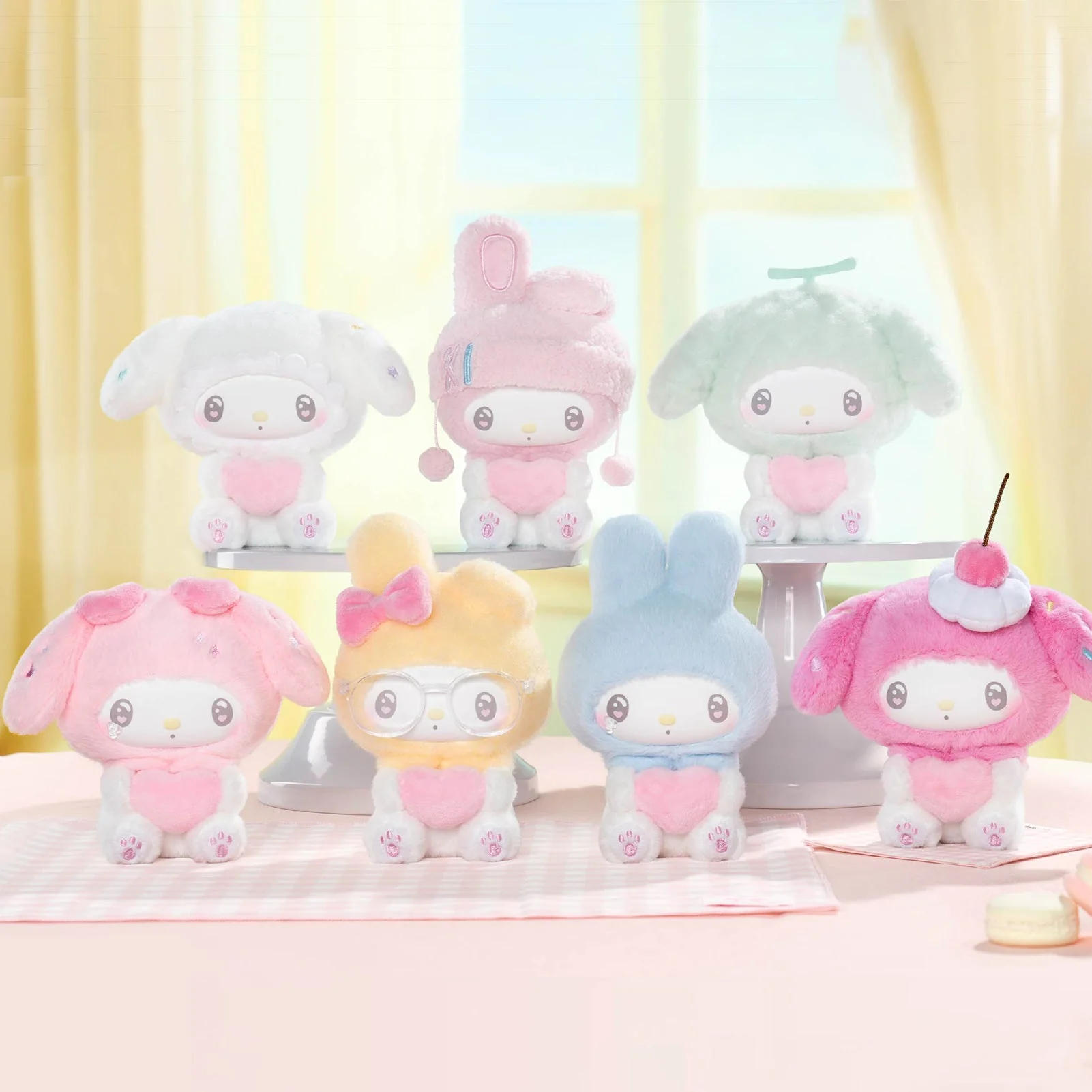 TOP TOY My Melody 50th Anniversary Milk Candy Series Plush Keychains Gift Blind Box - Image 2