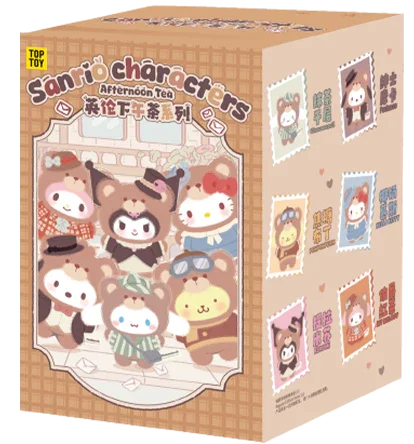 Sanrio Characters Afternoon Tea Series Vinyl Plush Keychains Gift Blind Box