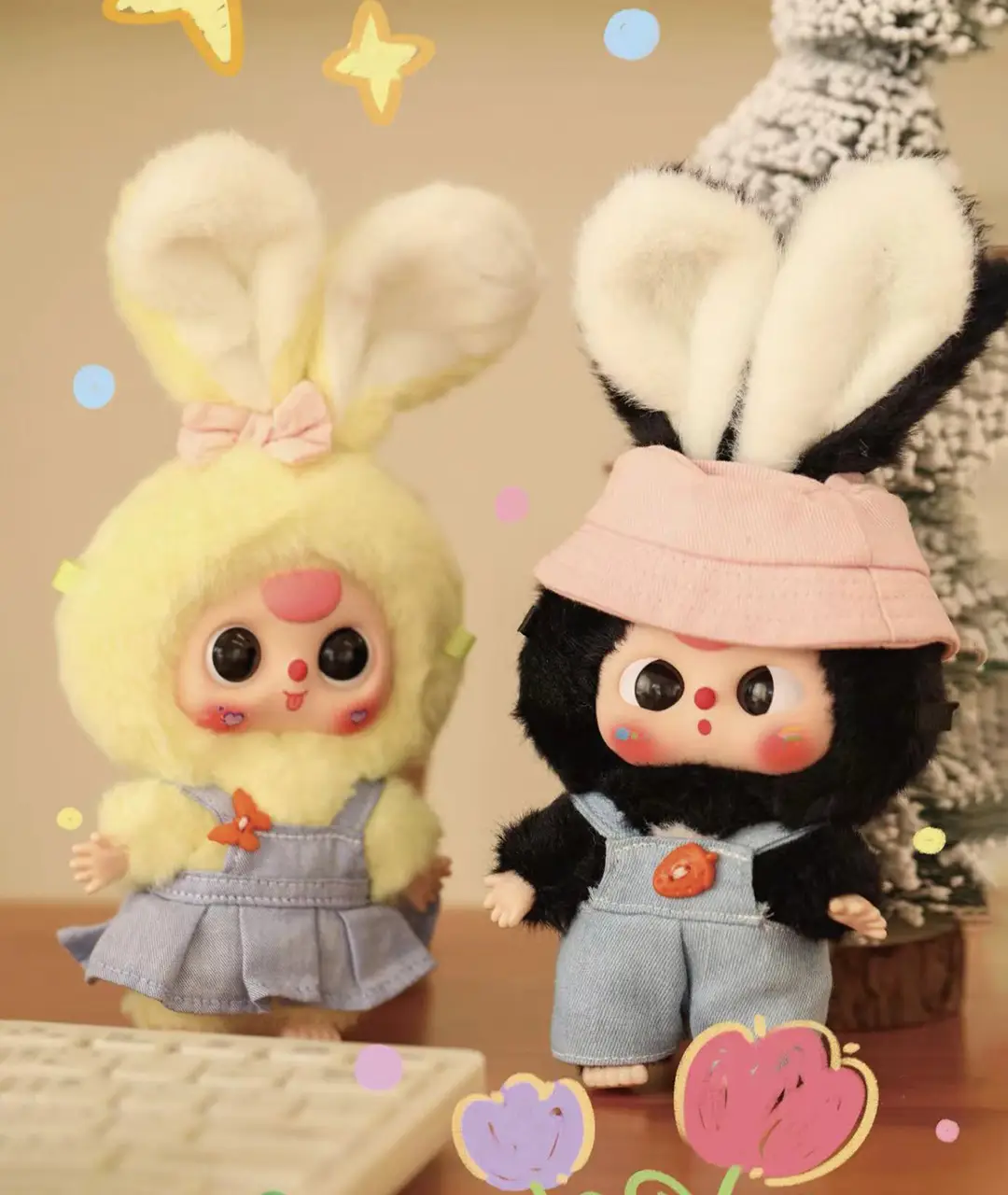 Baby Three Macaron Cute Bunny Plush Series Blind Box - Image 3