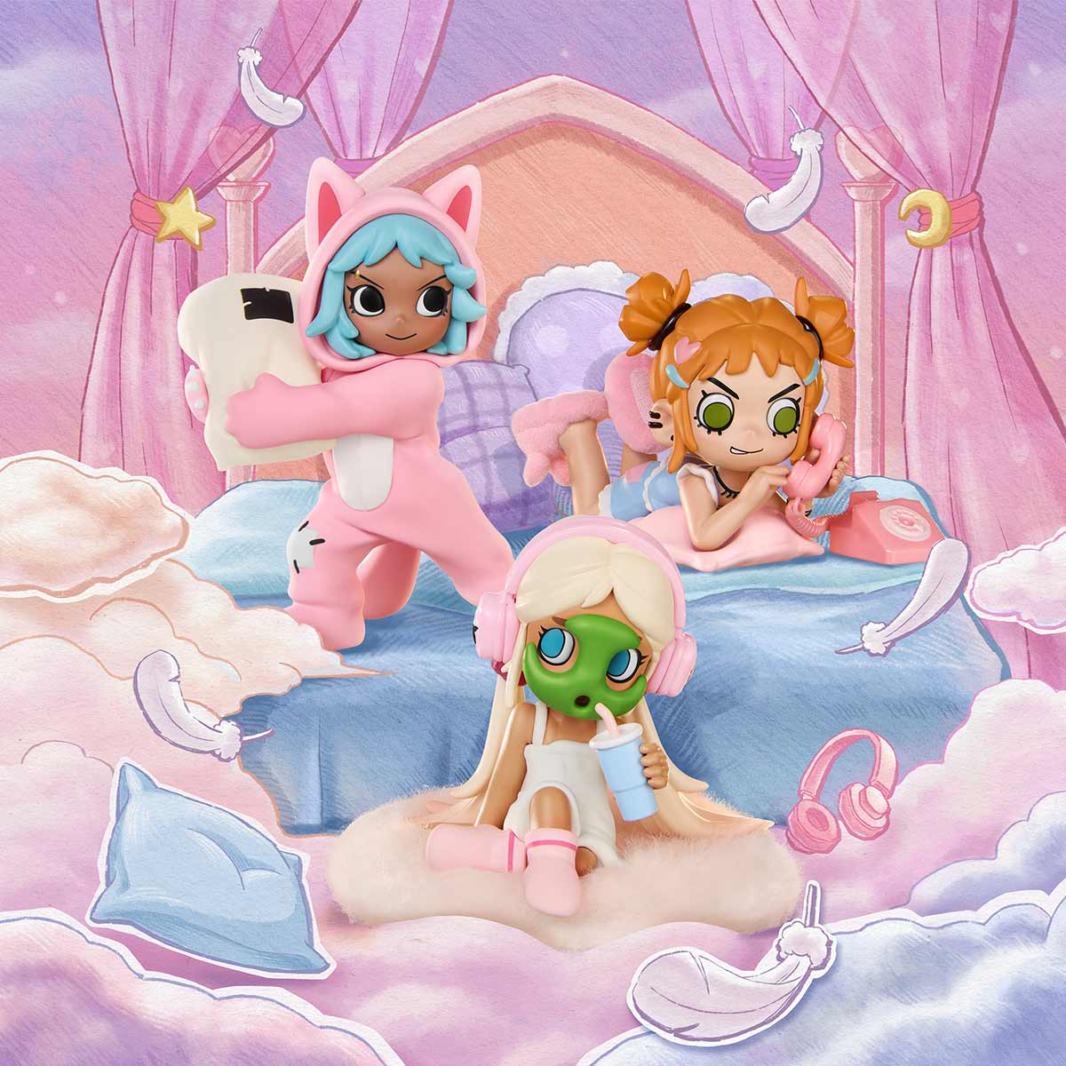 Lil Peach Riot Sleepover Series Collectible Blind Box Figures - Image 8