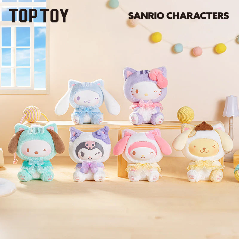 **Pre-order**TOP TOY Play with Kittens Series Plush Keychains Gift Blind Box - Image 2