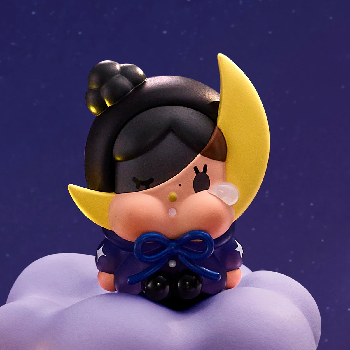 POP MART CRYBABY Crying to the Moon Sitting Series Blind Box Figure - Image 6