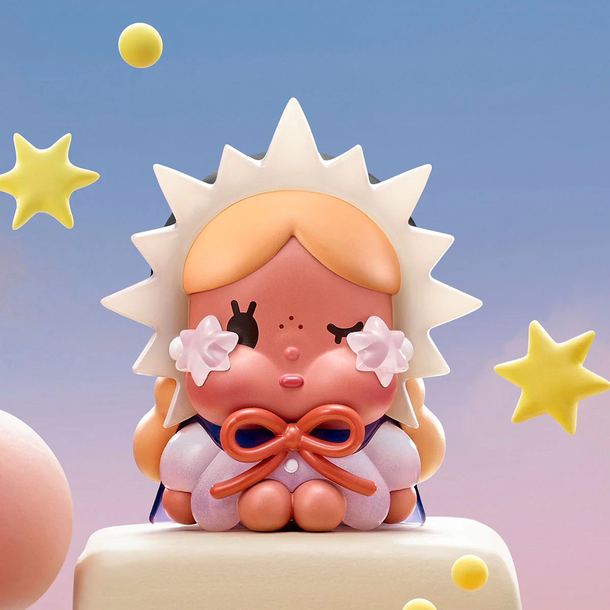 POP MART CRYBABY Crying to the Moon Sitting Series Blind Box Figure - Image 8