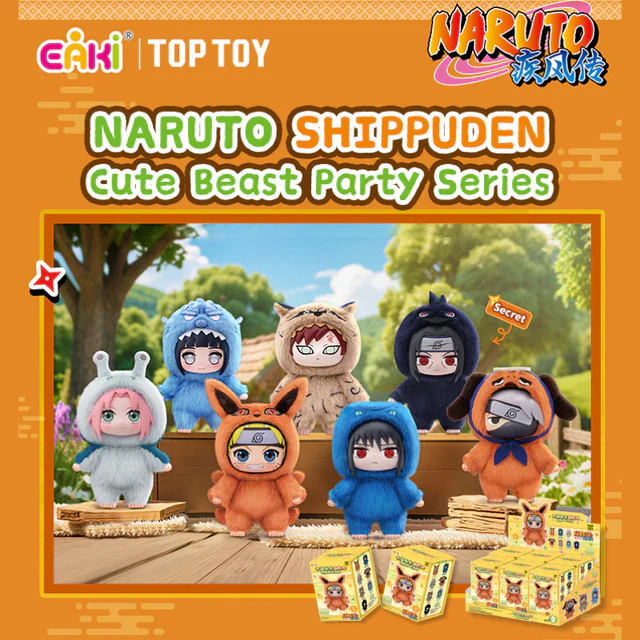 TOP TOY Naruto Beast Party Series Vinyl Face Plush Blind Box - Image 2