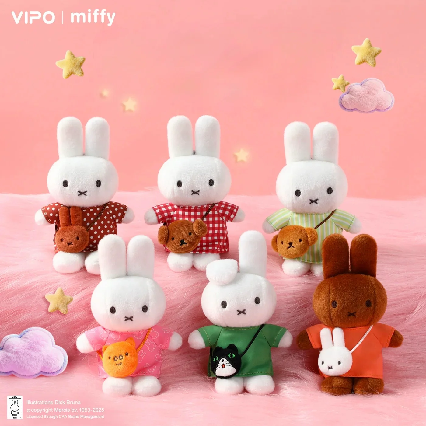Vipo x Miffy Mini Bag Series Plush Keychain - Image 2